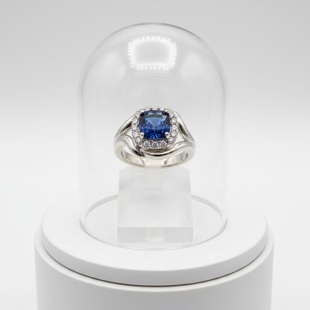 Elegant diamantring i gull